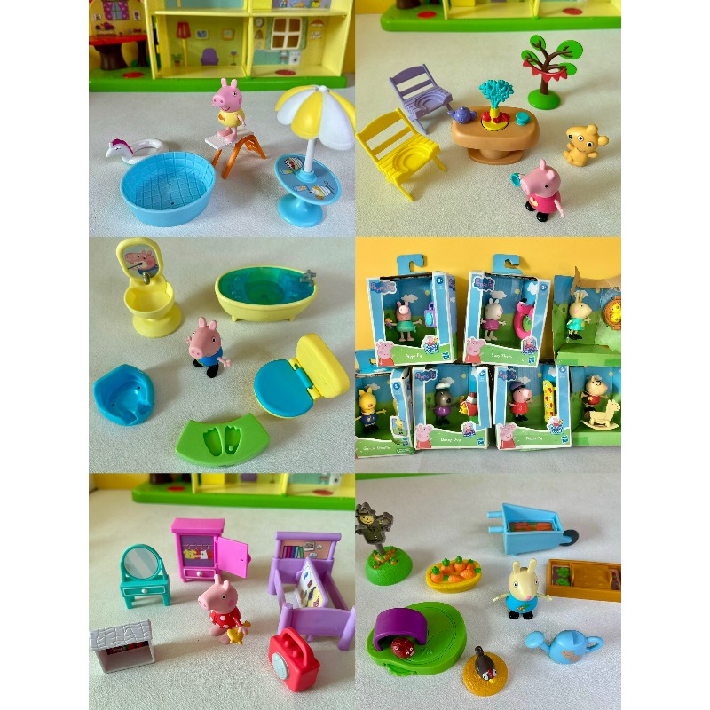 Kids First Education - 하스브로 페파피그 가족 세트, 피규어와 액세서리가