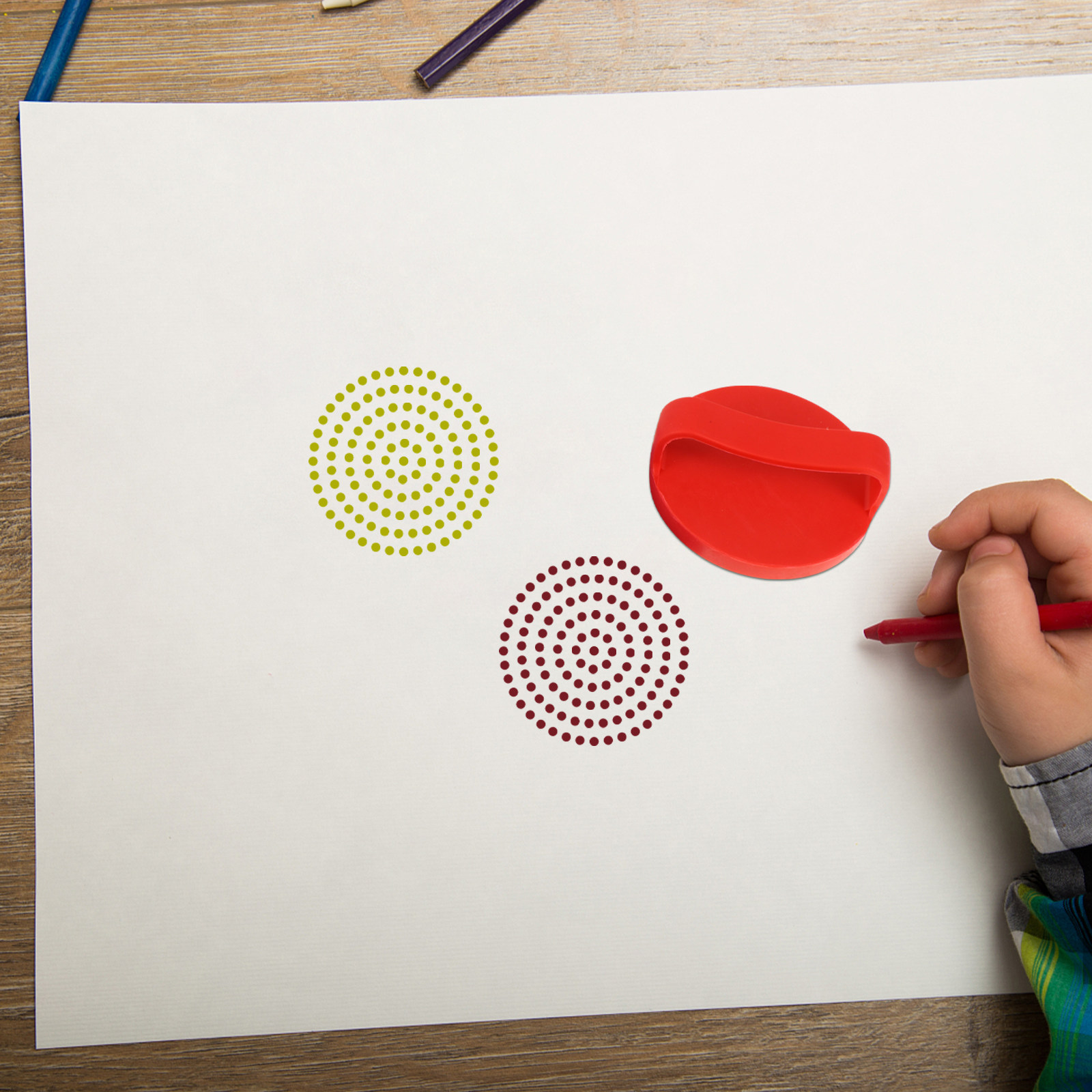 Kids Education Drawing - 4개 세트의 다양한 디자인 고무 스탬프,