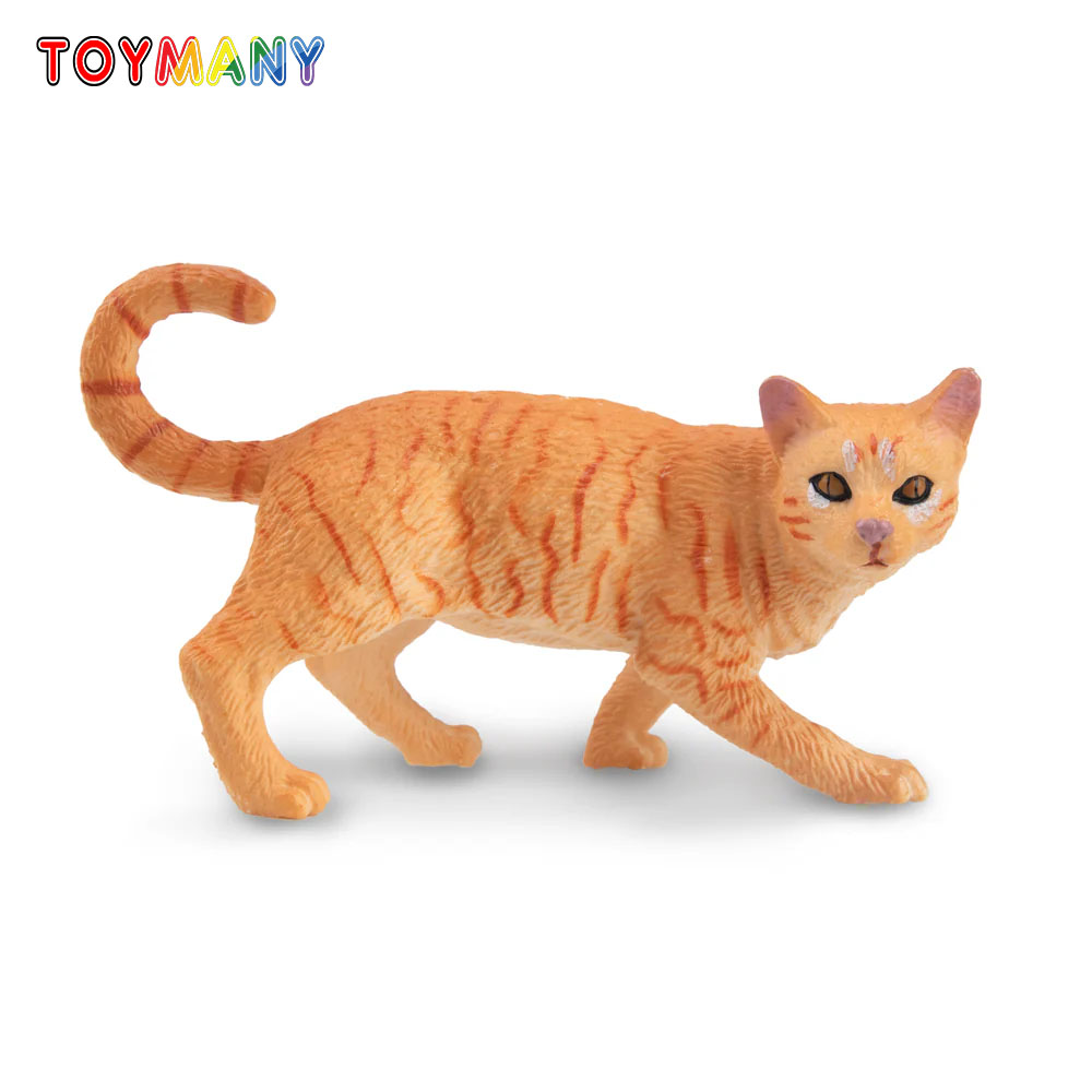 Kids First Education - Toymany 시뮬레이션 Striding Orange Tabby 고양이