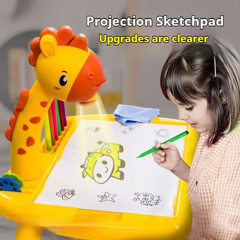 Drawing Projector Kids - 전기 사슴 프로젝션 드로잉 보드 다기능