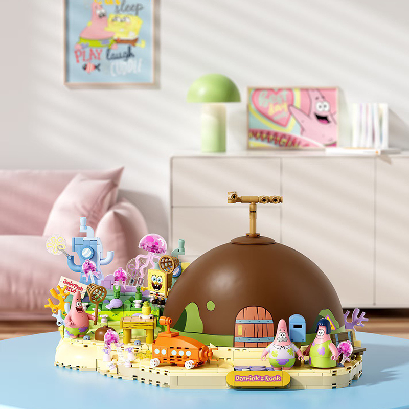 스폰지밥 패트릭 스타 록 하우스 블록 세트 창의적인 D - Kids First Education 리뷰 및 가격