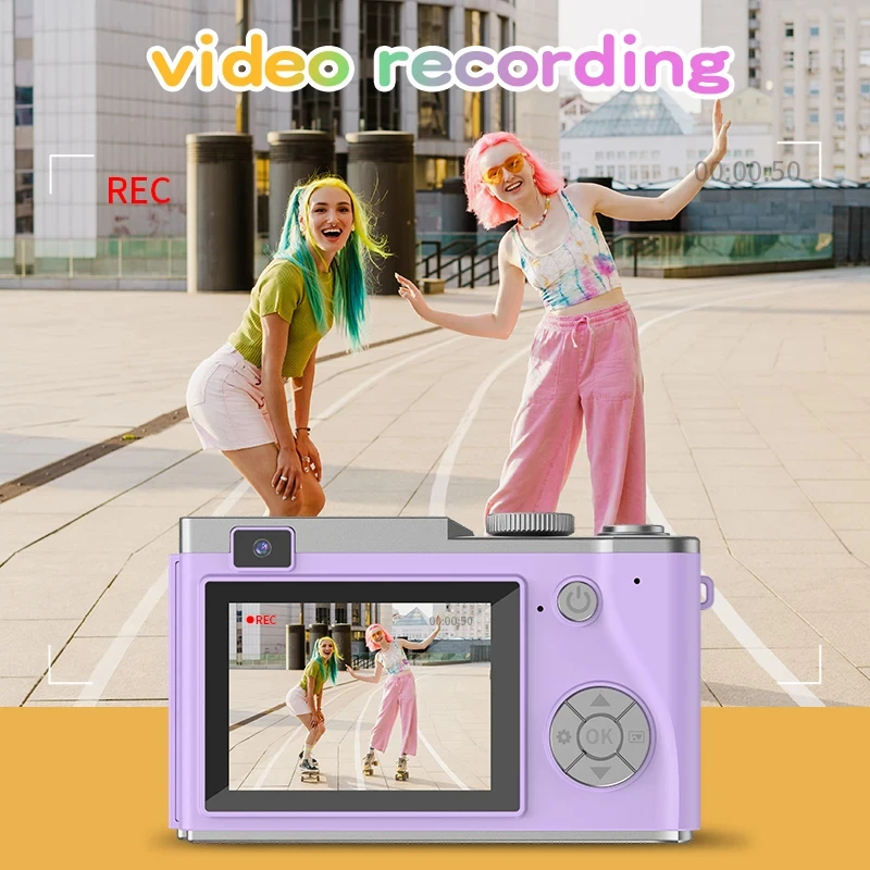 디지털 카메라 4K HD 키즈 카메라 48MP 자동 초 - Kids Physical Education Videos 리뷰 및 가격