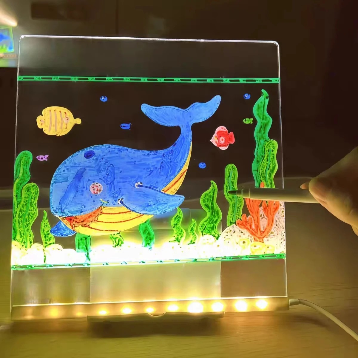 매직 글로우 키즈 드로잉 보드: 재사용 가능한 LCD  - Kids Education Drawing 리뷰 및 가격