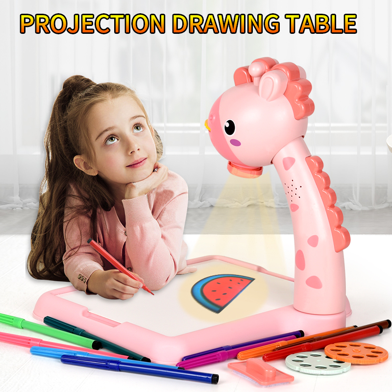 전기 사슴 프로젝션 드로잉 보드 다기능 쓰기 보드 학습 - Drawing Projector Kids 리뷰 및 가격