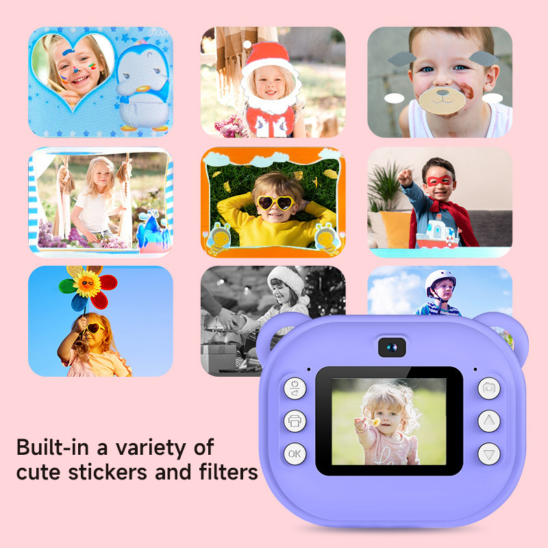 어린이용 열화상 인쇄 카메라 장난감, 무선 블루투스,  - Kids Early Education Photos 리뷰 및 가격